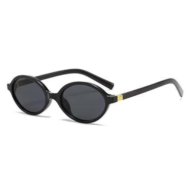 Imagem de Óculos De Sol Oval Miu 2025 Acetato Espelhado Uv (Preto)