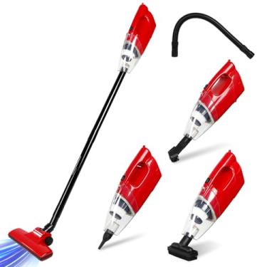 Imagem de ReYoume Aspirador de pó seco inteligente e esfregão doméstico leve para limpeza sem esforço de bagunças teimosas e pelos de animais de estimação, vermelho