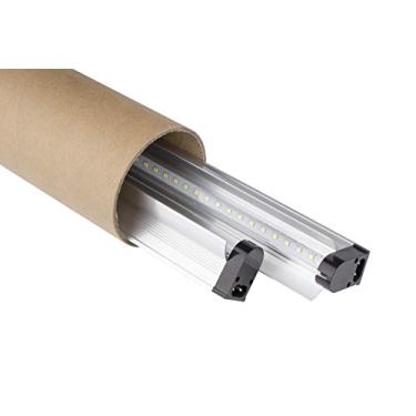 Imagem de 2 unidades LSL8241W LED branco 61.0 cm 24Watt Linkable Single Strip Grow Lights w 5.1 cm Wide Mirror Reflector e FullSun 5500K Spectrum e 3650 Lumens, ótimo para semeadura e crescimento vegetal!