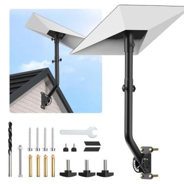 Imagem de BESCOST Kit de montagem Starlink Gen 3 – Rotativo de 360° e montagem ajustável de parede/teto de 180° para antena V3 com postes de tubo e adaptador de alumínio