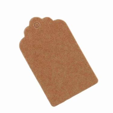 Imagem de HEEPDD Tags de Papel 100pcs Kraft, 1.97x1.18in Kraft Tags de Papel Em Branco Roupas de Jóias Etiquetas de Artesanato para Casamento No Dia de Natal Materiais Feitos à Mão