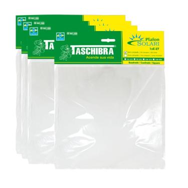 Imagem de 4 Plafon Solari Quadrado Branco Para 2 Lâmpadas E27 Bivolt