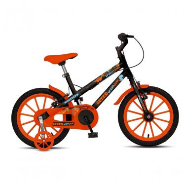 Imagem de Bicicleta Dinos Spinossauro Aventuras, Aro 16, Quadro 12, Com Freios V-brake, Com Rodas De Apoio E Capa Corrente