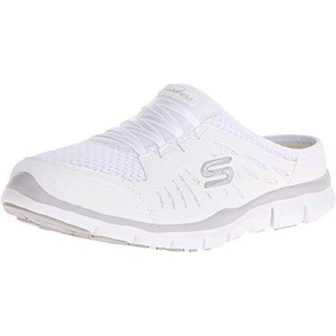 Imagem de Skechers Tênis esportivo feminino No Limits sem cadarço Mule, Branco, 7.5