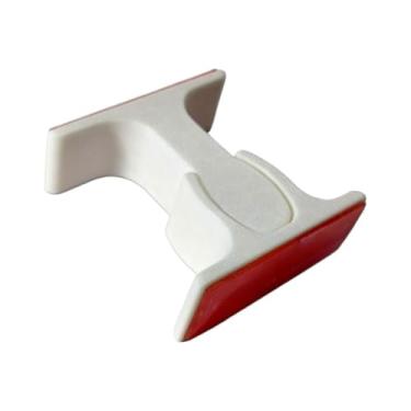 Imagem de Kit Trava Porta MagnéTica 3/5 PeçAs – Fixador Para Porta E Parede, Em Dois Tamanhos, ImpressãO 3d(3 Brancas Curtas)