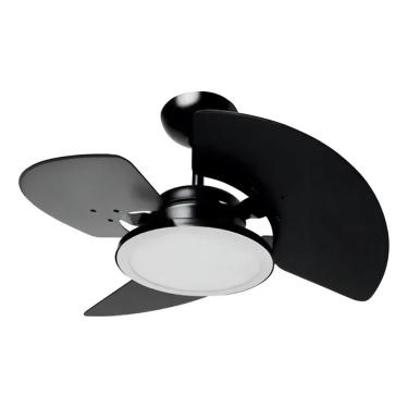 Imagem de Ventilador De Teto Aventador Preto Led 24w 6000k 110V - Tron