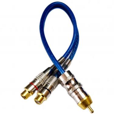 Imagem de Cabo audio rca y blindado 2 femea x 1 macho tripla blindagem - JHOLSOM