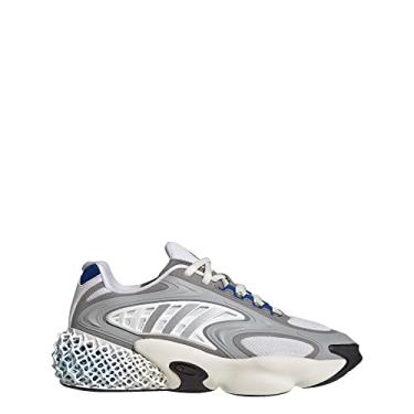 Imagem de adidas Tênis masculino 4D Krazed, Cloud, branco/prata metálico/azul real, 7.5