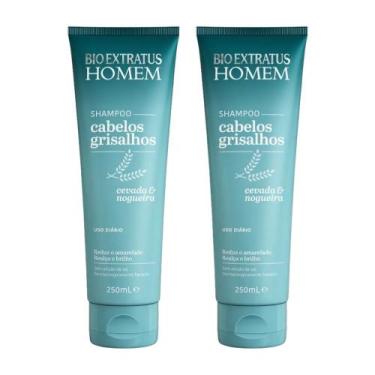 Imagem de Kit 2 Shampoo Grisalho Homem 250ml Bio Extratus - BIOEXTRATUS