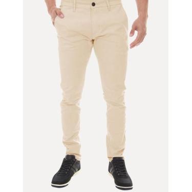 Imagem de Calça Tommy Hilfiger Masculina de Sarja Brooklyn Creme, 44