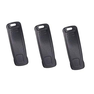 Imagem de Clipe de cinto CLIP-20 para Vertex Standard VX-450 VX-451 VX-454 EVX-530 EVX-531 EVX-534 Clipe de cinto de bateria de rádio bidirecional 3 peças