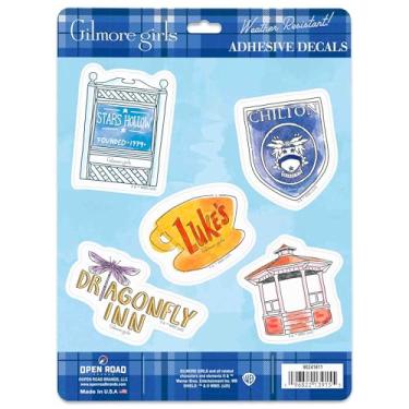Imagem de Adesivos de vinil Gilmore Girls Icons - Conjunto divertido de 5 adesivos Gilmore Girl para copo, espelho ou lembranças de fãs