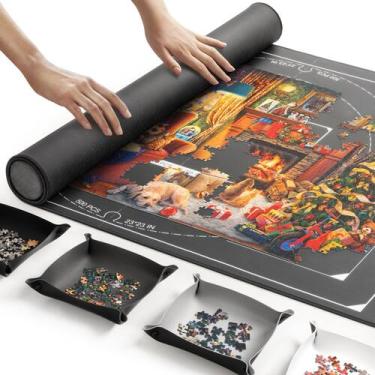 Imagem de Puzzle Mat ropoda 1500 peças 46 x 26 cm com bandejas de classificação