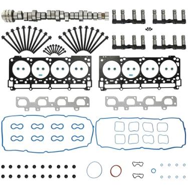 Imagem de Kit de eixo de cames 6.4 HEMI MDS Lifter Conjunto de junta de cabeça adequado para Chrysler Dodge Charger Jeep Grand Cherokee 2011-2015 6.4L V8 5038419AB 53021726AD HS26568PT