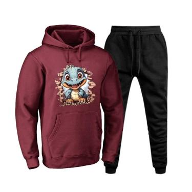 Imagem de Conjunto Moletom Calça e Blusa Canguru Plus Size Masculina Academia Caminhada Inverno Estiloso