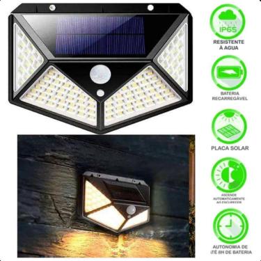 Imagem de Luminária Solar Sem Fio  Bateria Prova D`Água