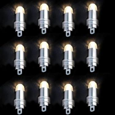 Imagem de Acmee Mini luzes LED que não piscam, operadas por bateria, pequenas luzes de LED para decoração de festa de lanterna de papel de balão (branco quente, pacote com 12)