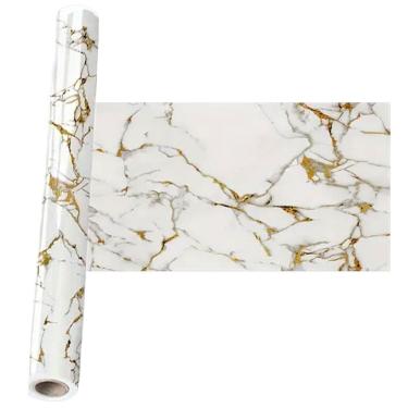 Imagem de Papel de Parede Adesivo Autocolante Flexivel Marmore Reparo Obra Reforma Construçao Envelopamento Casa Moveis Parede