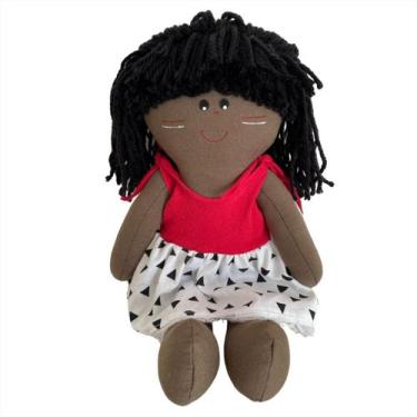Imagem de Boneca De Pano Bebê Artesanal Nome 30cm - Monzillo Baby & Kids, IARA