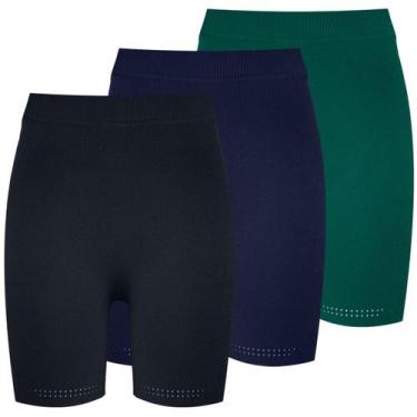 Imagem de Kit 3 Bermuda Sem Costura Feminina Trifil Modeladora Legging, Sortido,