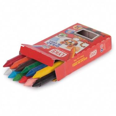 Imagem de Conjunto 12 Giz De Cera 12 Cores Gizão LYKE - Gici Kids