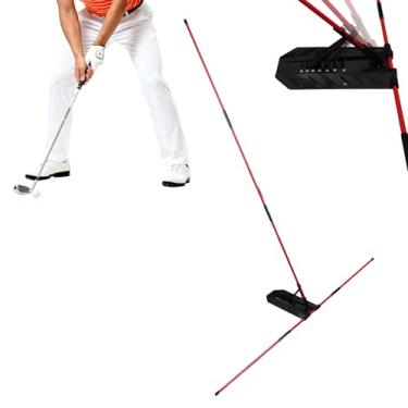 Imagem de Suporte para Tacos Alinhamento Golfe Profissional, Plano Swing Golfe e Ajuda Treino Trajetória Treinador de Alinhamento de Postura para Principiantes e Entusiastas