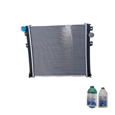 Imagem de Kit Radiador Ar MB Accelo 915C 1016 815 + Aditivo Lubrax Verde 1L + Água Desmineralizada