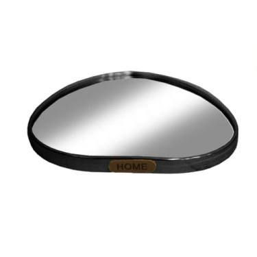 Imagem de BANDEJA DECORATIVA FORMATO ORGÂNICO, ESTILO CORAÇÃO. ACABAMENTO EM METAL LISO - PARA ORGANIZAR PERFUME, MAQUIAGEM E ACESSÓRIOS - BANDEJA DE DECORAÇÃO P/BANHEIRO, PENTEADEIRA E OUTROS (PRETA)