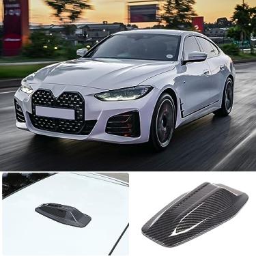 Imagem de Cobertura de antena de barbatana de tubarão de teto de carro compatível com BMW X1 U11 2023 2024 ABS 1 peça capa de proteção de antena de rádio acessórios de acabamento (carbono ABS)