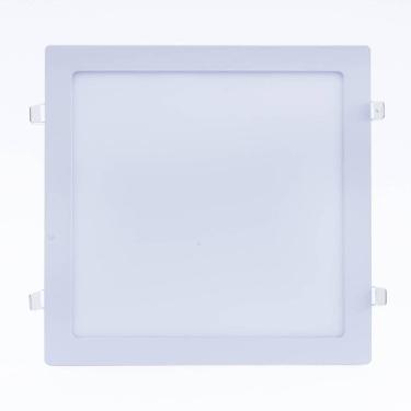 Imagem de Plafon Slim 12w Quadrado Embutir 4000k Bivolt Branco Neutro -unidade
