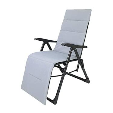 Imagem de Cadeiras reclináveis, espreguiçadeiras, cadeira dobrável com gravidade zero com tapete e corrimão ligado, relaxante, cadeira vaporizadora