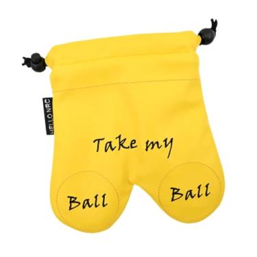 Imagem de Generic Bolsa divertida para bolas de golfe com cordão, porta-acessórios para tacos, organizador portátil para atividades ao ar livre, ideal para esportes,