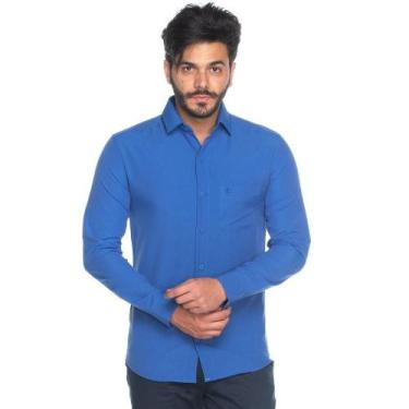 Imagem de Camisa Social Masculina Teodoro Manga Longa Slim Fit Casual - Teodoro 
