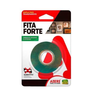 Imagem de FITA FORTE DUPLA FACE TRANSPARENTE 19mmX2m - ADERE