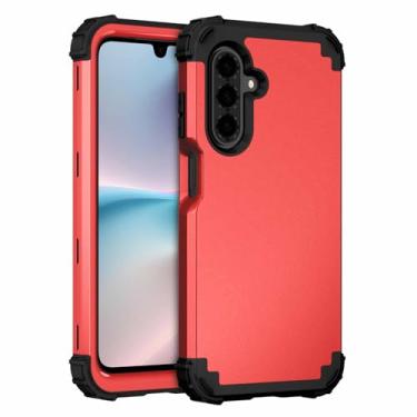 Imagem de Asuwish Capa de telefone para Samsung Galaxy A26 5G capa dura à prova de choque de silicone macio amortecedor híbrido três camadas aderência resistente acessórios de proteção resistente A 26 26A LTE