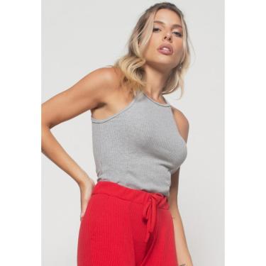 Imagem de Regata Salvatore Cavada Alcinha  Canelada Feminina-Feminino