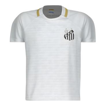 Imagem de Camiseta do Santos Infantil Menino Braziline Manto Branco-Masculino