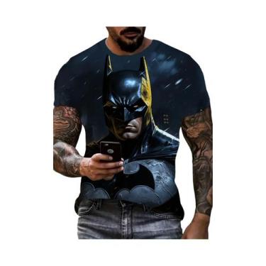 Imagem de Marvel Batman Camiseta Gráfica Super-heróis Anime Camiseta Superman Ca