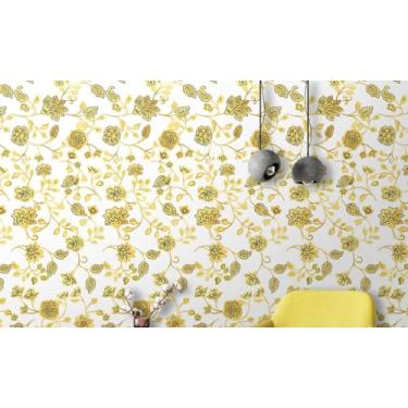 Imagem de Rolo Papel de Parede Auto Adesivo Lavável Full-HD Interno ou Externo Flores e Floral(3,0 x 0,47 metros,15)