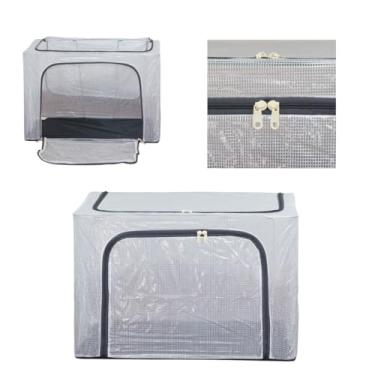 Imagem de Caixa Organizadora Multiuso, 24 Litros, PVC e Poliéster, 39x29x19cm, para Closets e Guarda-roupas