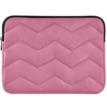 Imagem de Capa para notebook personalizada violeta rosa pálido capa acolchoada para notebook universal 13-14 polegadas capa para laptop para MacBook Pro 13 polegadas