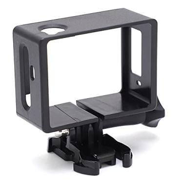 Imagem de GLOGLOW Gabinete de Câmera Suporte de Estrutura Lateral para Caixa Protetora para SJ5000, Plástico Leve, Proteção contra Colisões, Interface Universal, Preto, 35g para SJ5000, Plástico Leve,