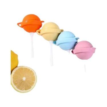 Imagem de Mini Moldes De Silicone Para Fazer Sorvete Em Forma De Pirulito 4 PCS 