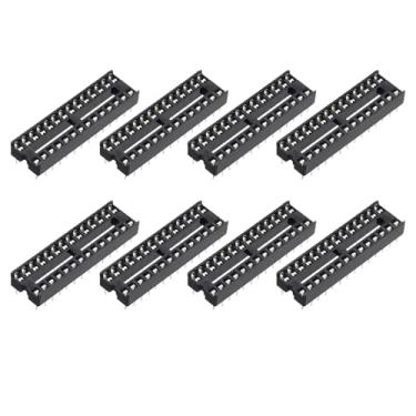 Imagem de Generic 8 peças DIP IC adaptador soquete chip 28 pinos IC kit sortido 2,54 mm/0,1" passo para projeto de placa de ensaio, design de placa PCB