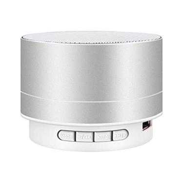 Imagem de Caixa de som BT com luzes 7 cores Pequena sem fio portátil recarregável via USB para viagens ao ar livre casa escritório música surround 360