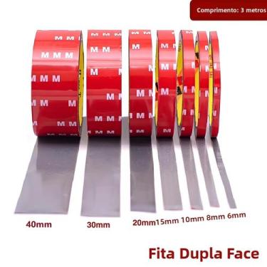 Imagem de Fita Adesiva De Espuma Acrílica Dupla Face Forte De 300CM, Impermeável