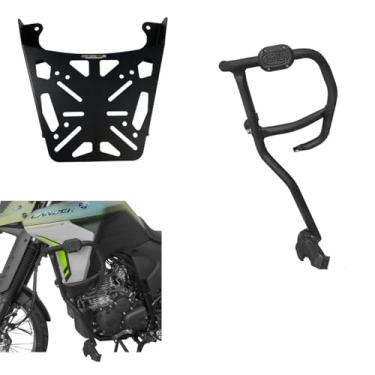 Imagem de Scam Protetor de Carenagem e Bagageiro XTZ 250 Lander, Aço Resistente, Preto, Kit de Proteção