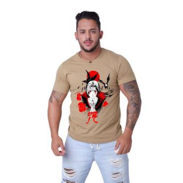 Imagem de Camiseta Masculina Naruto Personagens Anime Varias Cores Malha Premium