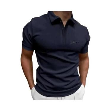 Imagem de Camisa Polo De Negócios De Luxo Para Homens, Rápido Secagem, Estampada