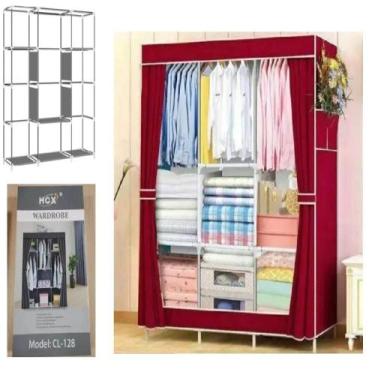 Imagem de Organizador guarda-roupa portátil  arara para roupas cabideiro 9 prate